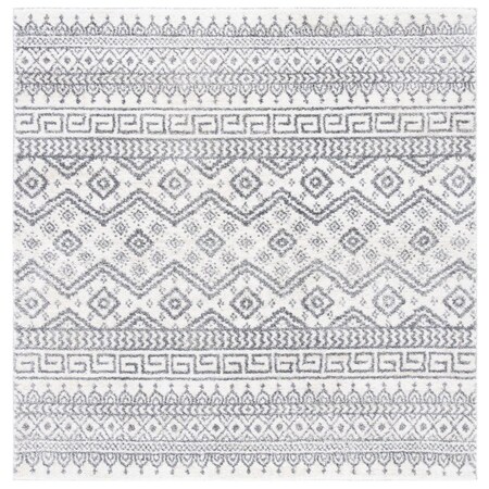 Safavieh Tunisia Power Loomed Square Area Rug Ivory & Black - 6 ft. -7 in. x 6 ft. -7 in. TUN737A-7SQ